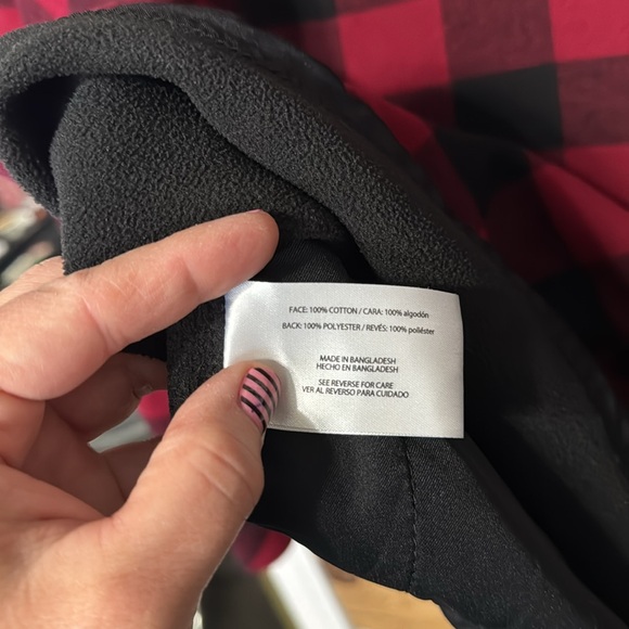 Orvis Women's Long Sleeve‎ Red and Black Buffalo Checked Plus Size Jacket XXL - Picture 6 of 6